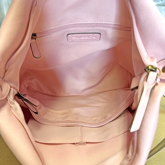 Style & Co Hudsonn Hobo Bag – Lotus Pink - Picture 10 of 11